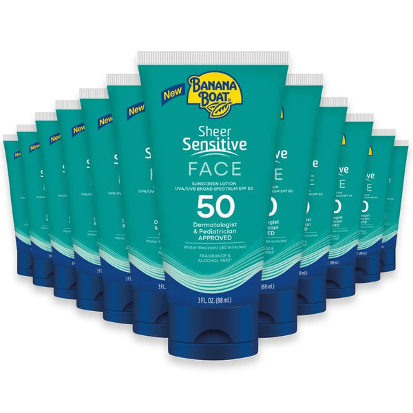 Banana Boat Sheer Sense Face SPF50 - 3oz - 12 Pack