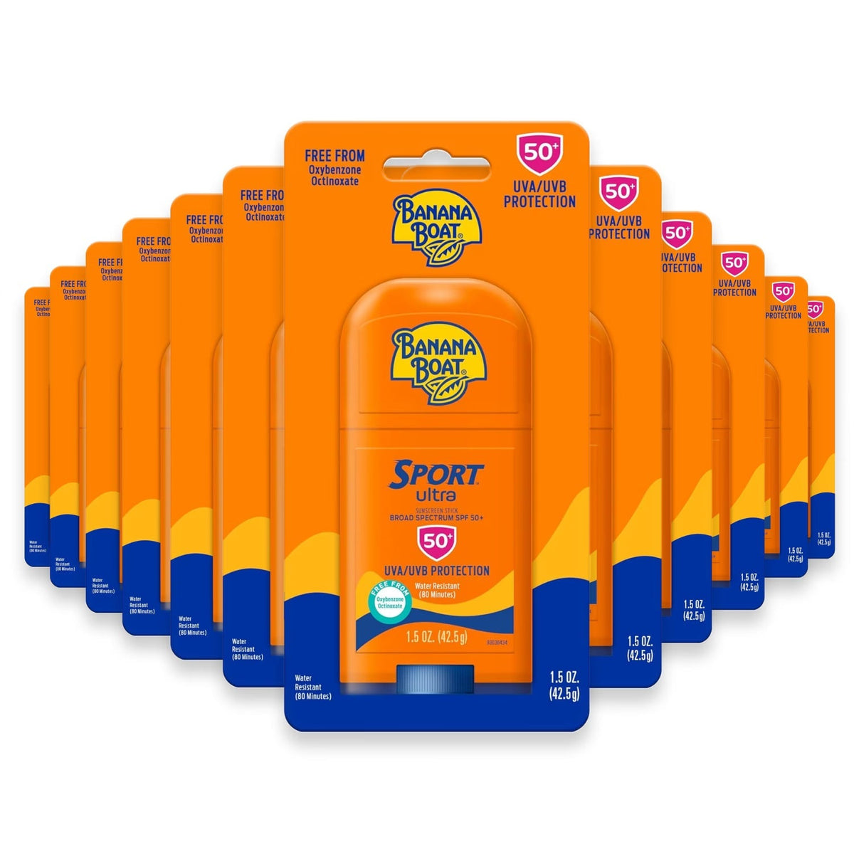 Banana Boat Ultra Sport Sun Stick SPF50 - 1.5oz- 12 Pack